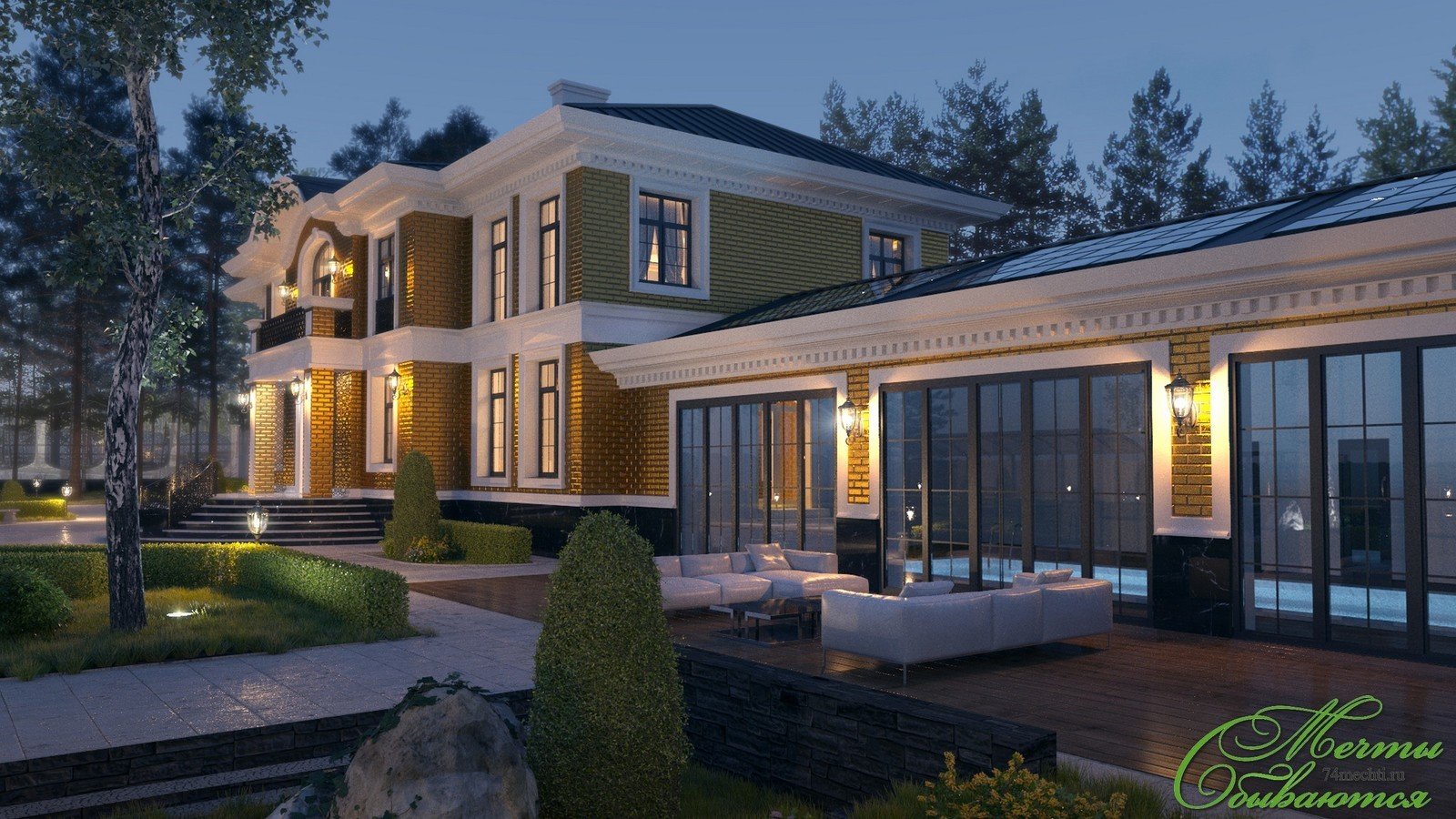 Фото из портфолио Двухэтажный особняк в неоклассическом стиле – фотографии дизайна интерьеров на INMYROOM Фото из портфолио Двухэтажный особняк в неоклассическом стиле – фотографии дизайна интерьеров на INMYROOM