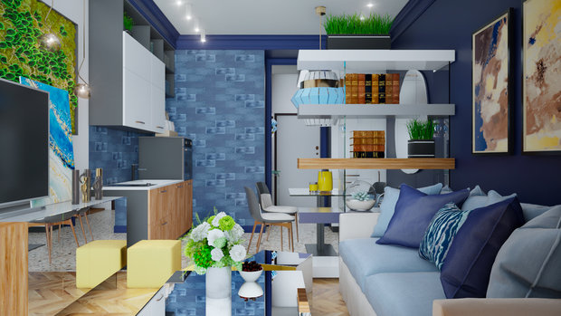 Фото из портфолио Живописная Эклектика – фотографии дизайна интерьеров на INMYROOM