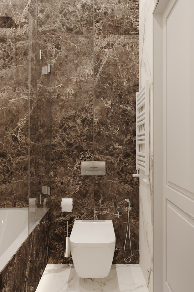 Фото из портфолио Квартира 73 кв. м. в современном стиле ЖК  Новочерёмушкинская 17 – фотографии дизайна интерьеров на INMYROOM