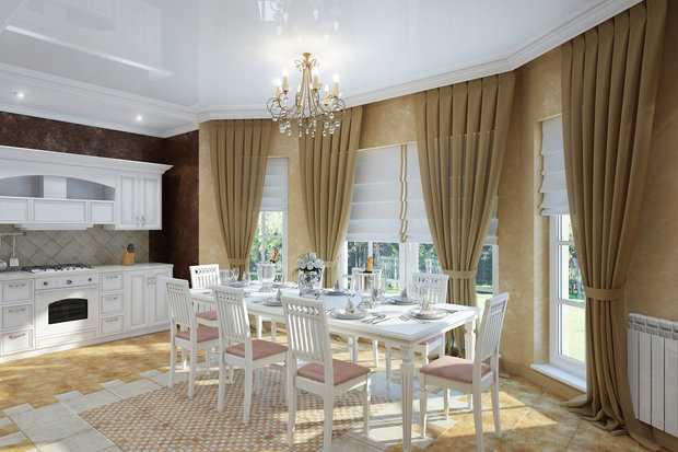Фото из портфолио Дом в легкой классике – фотографии дизайна интерьеров на INMYROOM