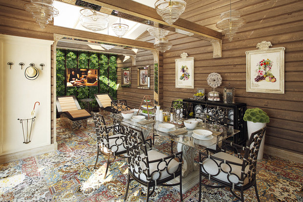 Фото из портфолио Эклектика в дереве – фотографии дизайна интерьеров на INMYROOM