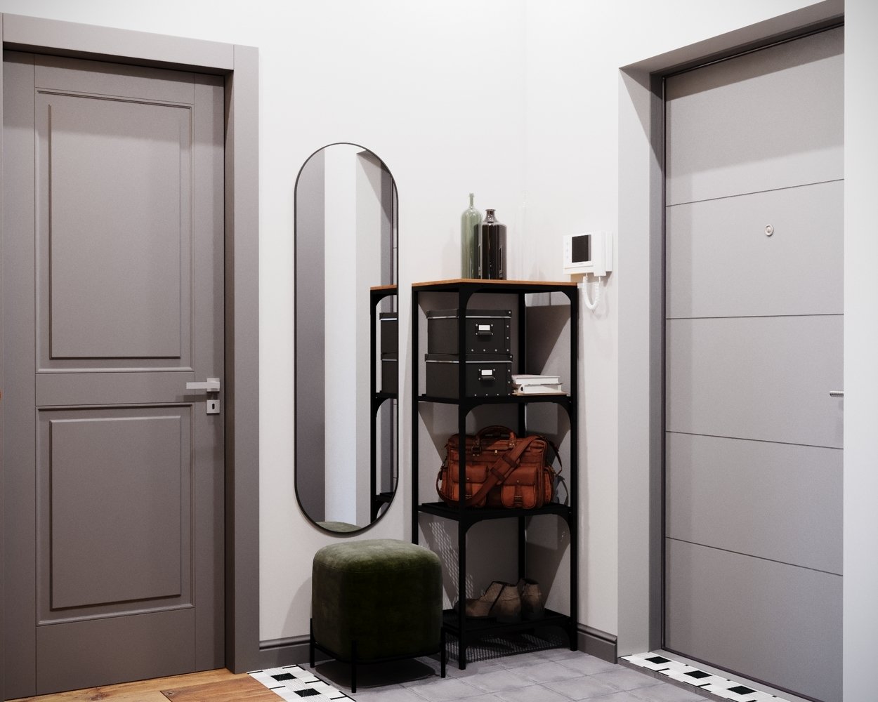 Фотография: Прихожая в стиле Современный, Лофт, Скандинавский, Квартира, Студия, Проект дня, Красногорск, 40-60 метров, Монолитно-кирпичный, Студия 20:18, ЖК «Спасский мост» – фото на INMYROOM Фотография: Прихожая в стиле Современный, Лофт, Скандинавский, Квартира, Студия, Проект дня, Красногорск, 40-60 метров, Монолитно-кирпичный, Студия 20:18, ЖК «Спасский мост» – фото на INMYROOM