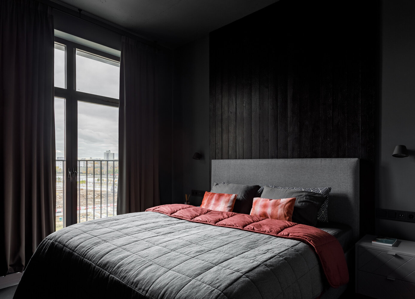Фотография: Спальня в стиле Современный, Лофт, Квартира, Проект недели, Москва, Ирина Крашенинникова, Монолитный дом, 2 комнаты, 60-90 метров – фото на INMYROOM