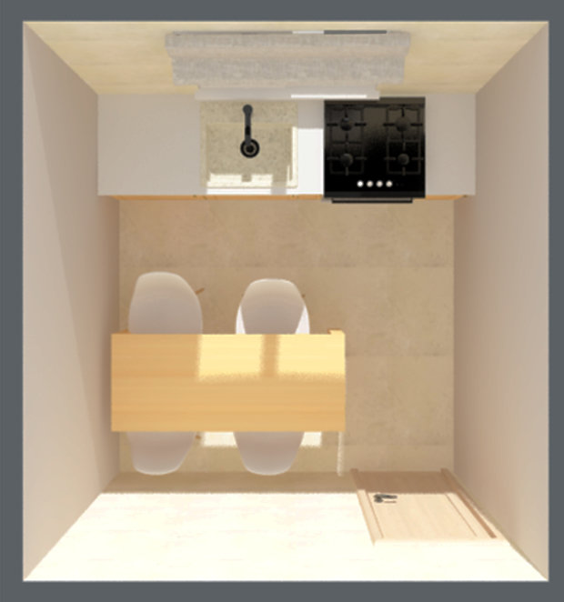 Фотография: Планировки в стиле , Кухня и столовая, Малогабаритная квартира, Советы, Перепланировка, Диана Мальцева, идеи обустройства узкой кухни, планировка узкой кухни в хрущевке, дом серии I-515/5, I-515/5 – фото на INMYROOM