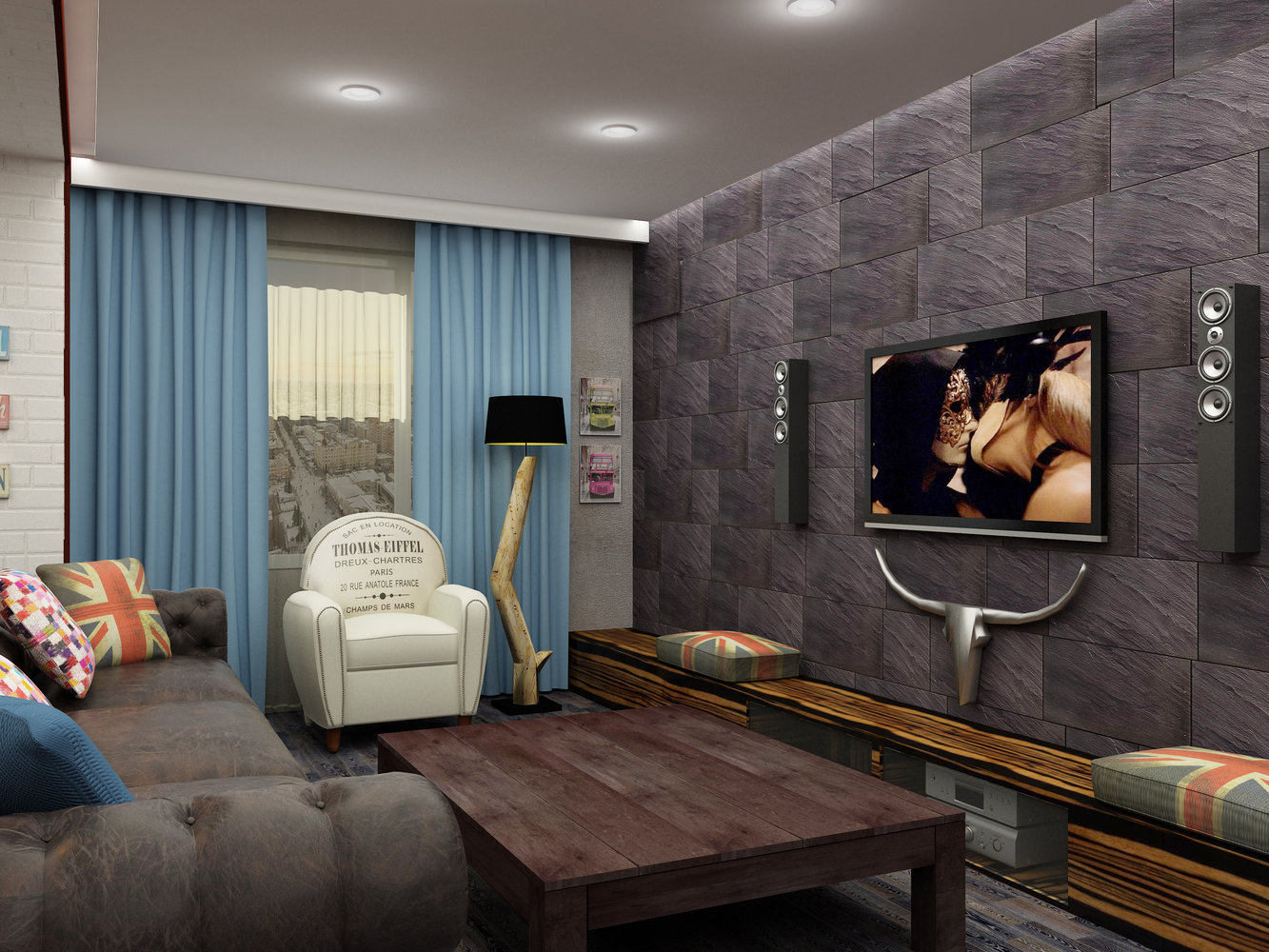 Фото из портфолио Квартира «Ироничный Лондон» в стиле фьюжн – фотографии дизайна интерьеров на INMYROOM Фото из портфолио Квартира «Ироничный Лондон» в стиле фьюжн – фотографии дизайна интерьеров на INMYROOM