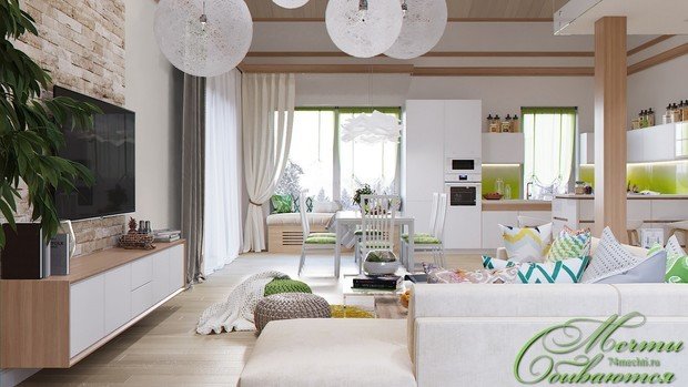 Фото из портфолио Интерьер гостиной с элементами лофт – фотографии дизайна интерьеров на INMYROOM