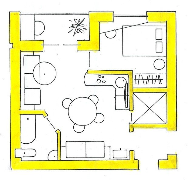 Фото из портфолио Мои перепланировки – фотографии дизайна интерьеров на INMYROOM