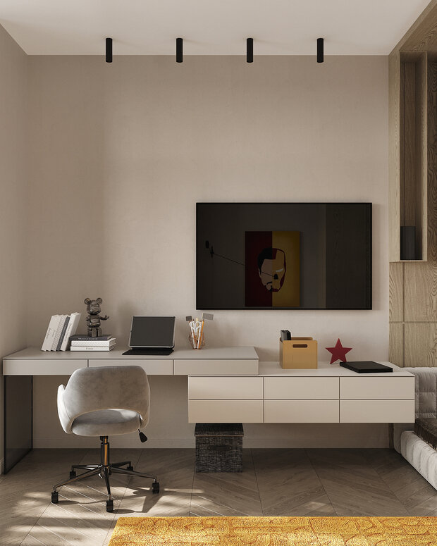 Фото из портфолио Дизайн интерьера квартиры в ЖК «Событие» в современном стиле – фотографии дизайна интерьеров на INMYROOM