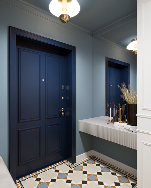 Фотография: Прихожая в стиле Современный, Эклектика, Квартира, Проект недели, Самара, 3 комнаты, Более 90 метров, Айгуль Султанова – фото на INMYROOM