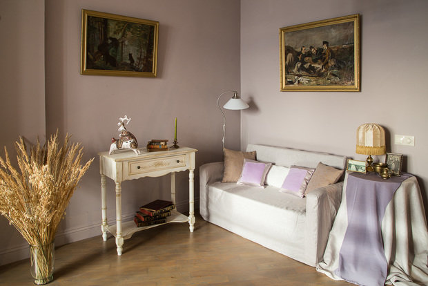 Фотография: Гостиная в стиле Прованс и Кантри, Классический, Эклектика, Квартира, Проект недели – фото на INMYROOM