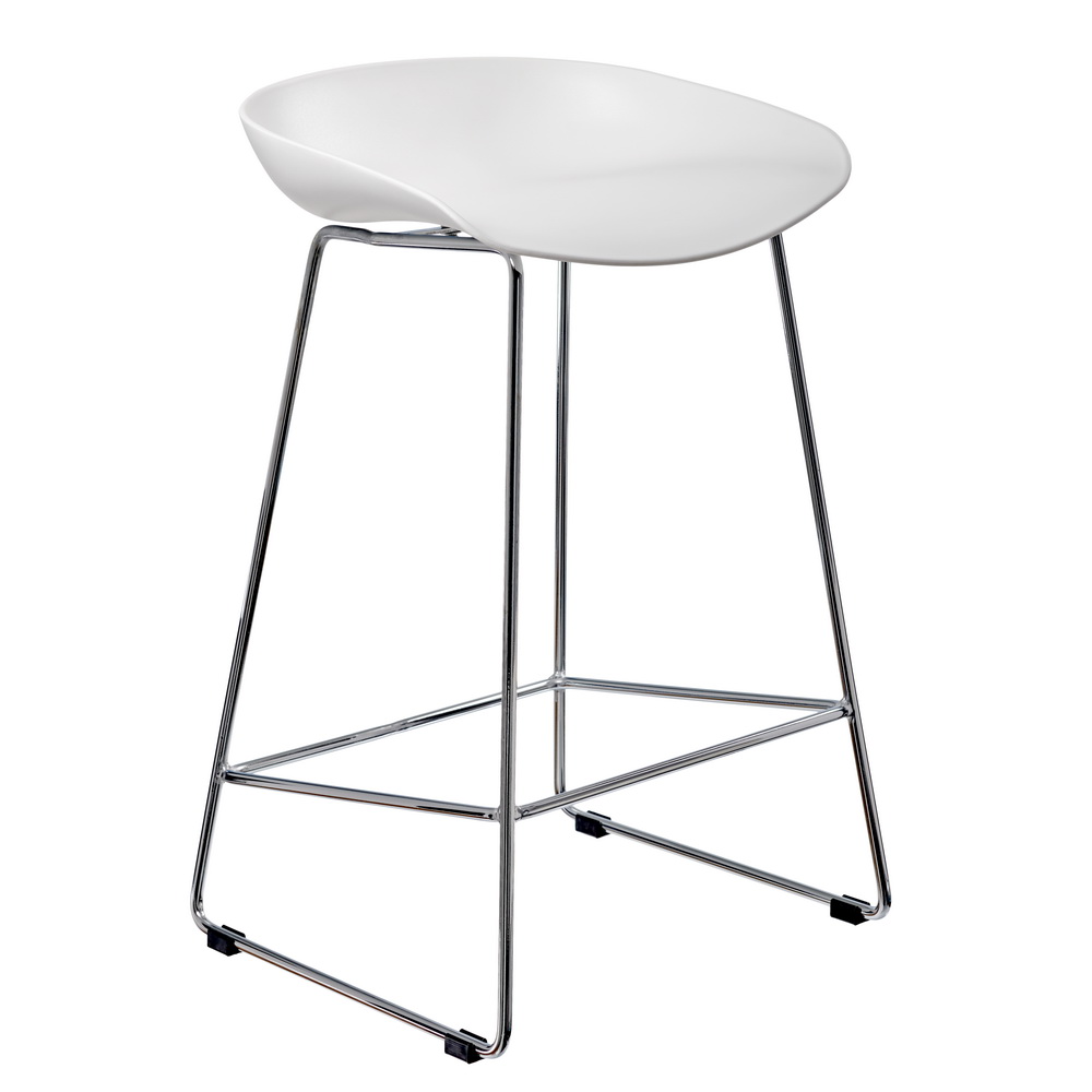 Стул полубарный Neo белого цвета
