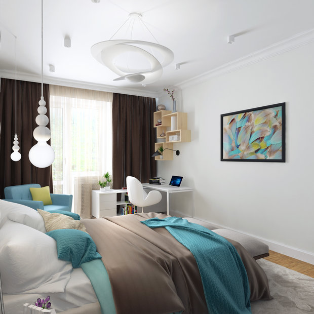 Фото из портфолио Сочная скандинавия – фотографии дизайна интерьеров на INMYROOM