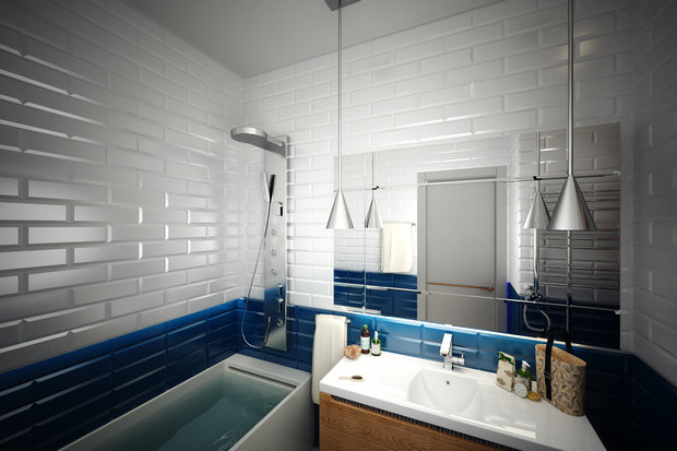 Фотография: Ванная в стиле Хай-тек, Квартира, Дома и квартиры, Проект недели – фото на INMYROOM