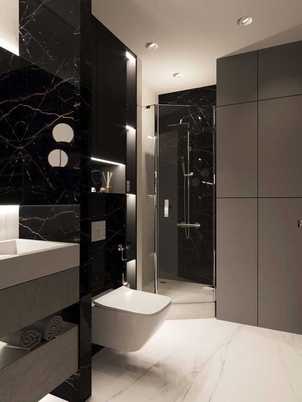 Фото из портфолио Ванная комната ЖК Династия – фотографии дизайна интерьеров на INMYROOM