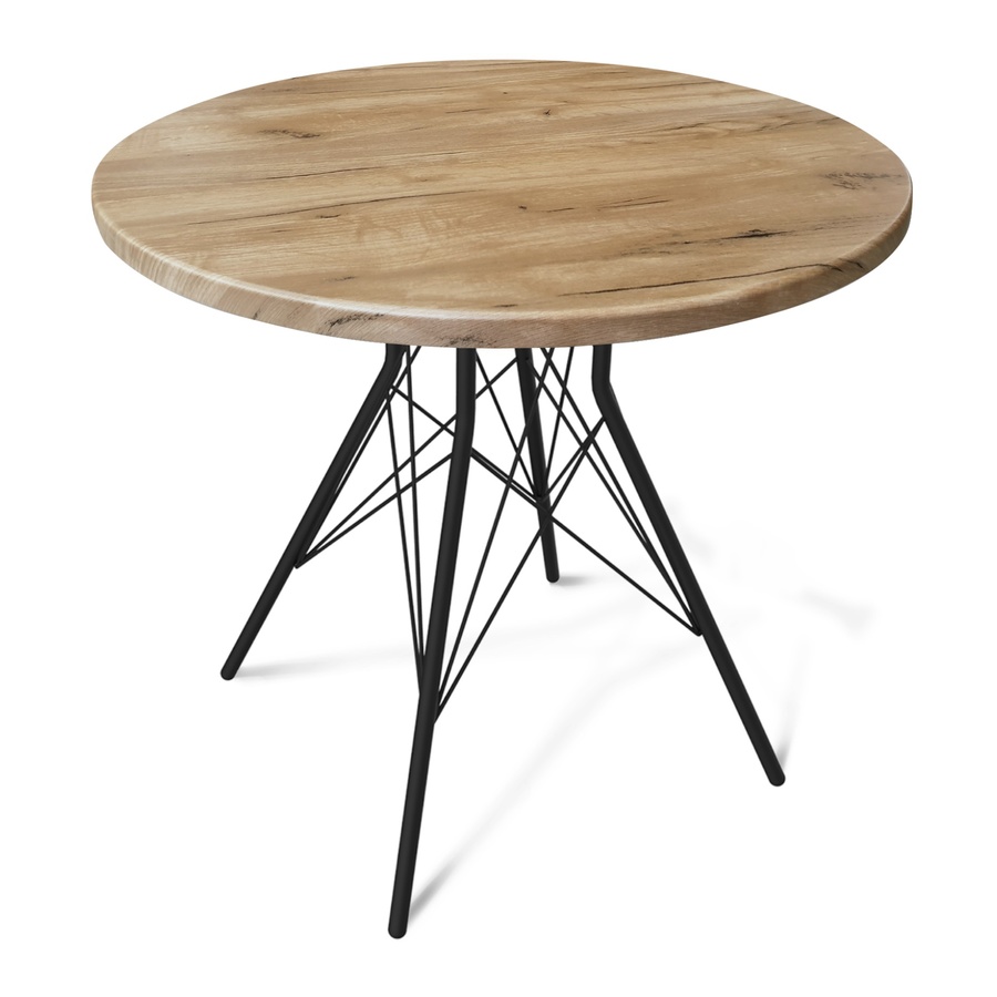 Обеденный стол Francis со столешницей цвета дуб тортуга    