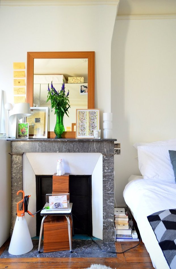 Фотография: Спальня в стиле Скандинавский, Малогабаритная квартира, Квартира, Дома и квартиры, Минимализм, Ретро – фото на INMYROOM