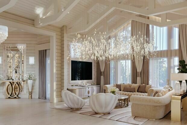 Фото из портфолио Дом 281,5 м² в КП Руза Фэмили: светлый интерьер для светлой семьи – фотографии дизайна интерьеров на INMYROOM