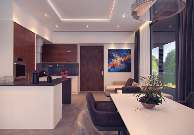 Фото из портфолио Дом с панорманым остеклением в г.Краснодар – фотографии дизайна интерьеров на INMYROOM