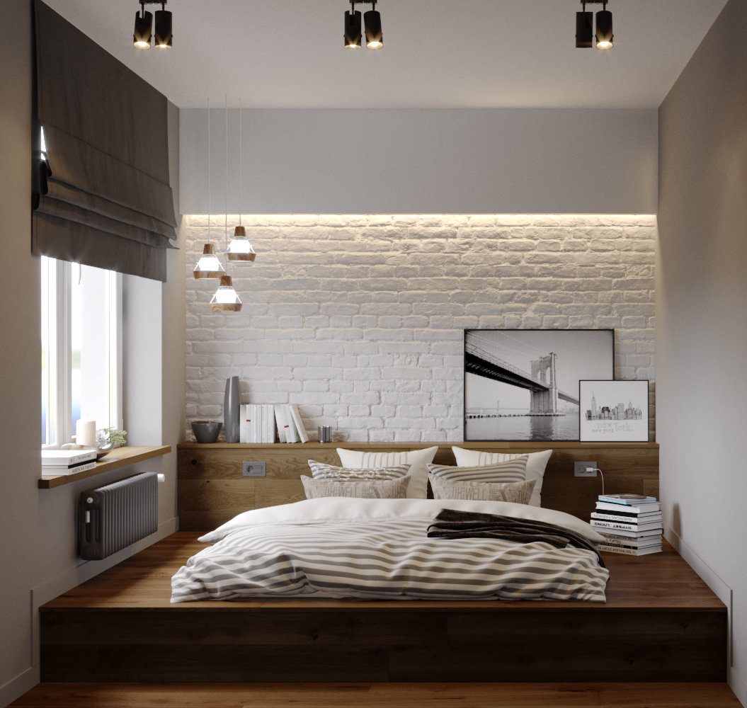Фотография: Спальня в стиле Современный, Квартира, Проект недели, Санкт-Петербург, Виктория Малышева, VMGroup, 2 комнаты, 40-60 метров, Монолитно-кирпичный, ЖК Самоцветы – фото на INMYROOM Фотография: Спальня в стиле Современный, Квартира, Проект недели, Санкт-Петербург, Виктория Малышева, VMGroup, 2 комнаты, 40-60 метров, Монолитно-кирпичный, ЖК Самоцветы – фото на INMYROOM