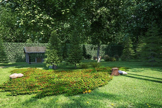 Фото из портфолио Ландшафт на участке загородного дома – фотографии дизайна интерьеров на INMYROOM