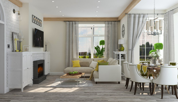 Фото из портфолио Гостиная "Bright colours" – фотографии дизайна интерьеров на INMYROOM