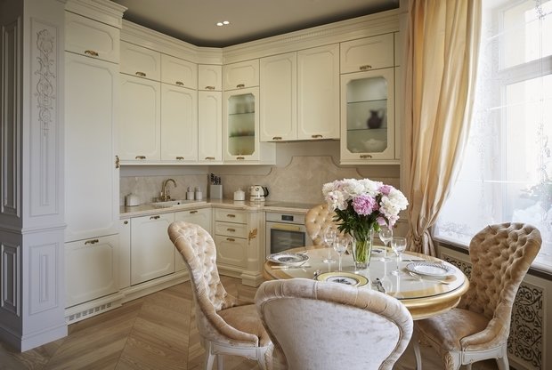 Фото из портфолио Дизайн квартиры в классическом стиле на Остоженке – фотографии дизайна интерьеров на INMYROOM