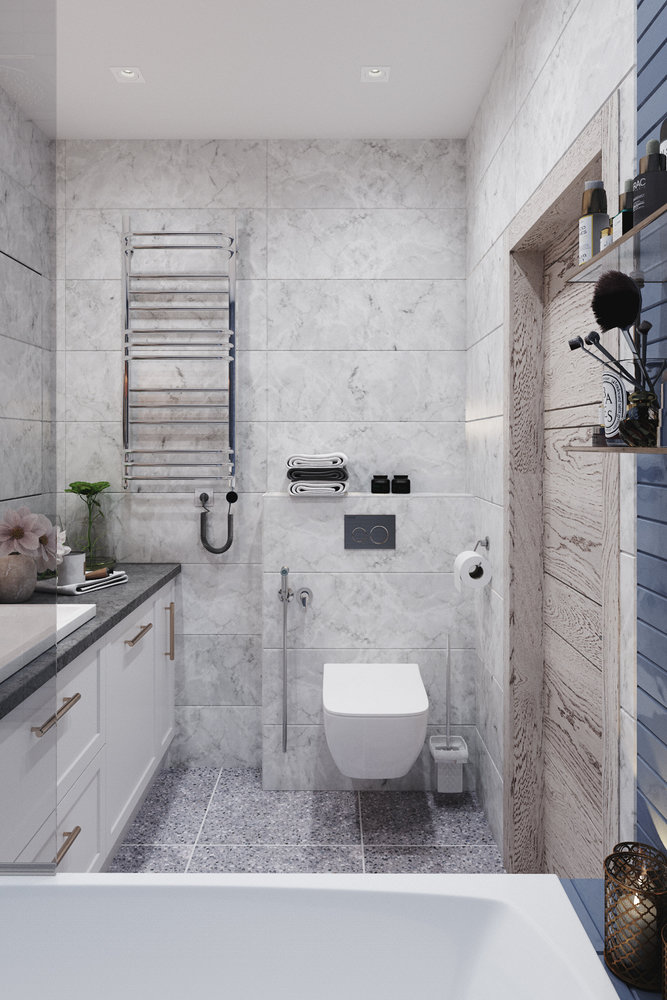 Фотография: Ванная в стиле Современный, Квартира, Проект недели, Балашиха, 4 и больше, Более 90 метров, Наталья Солнцева – фото на INMYROOM Фотография: Ванная в стиле Современный, Квартира, Проект недели, Балашиха, 4 и больше, Более 90 метров, Наталья Солнцева – фото на INMYROOM