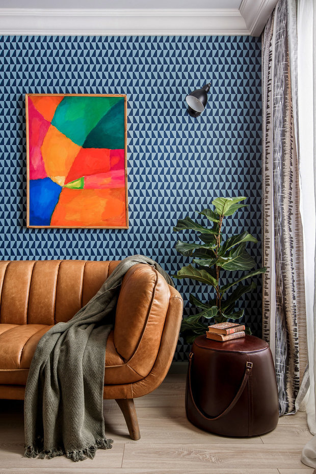 Фотография: Гостиная в стиле Эко, Советы, Обои, как поклеить обои, Quelyd, дорогие обои – фото на INMYROOM