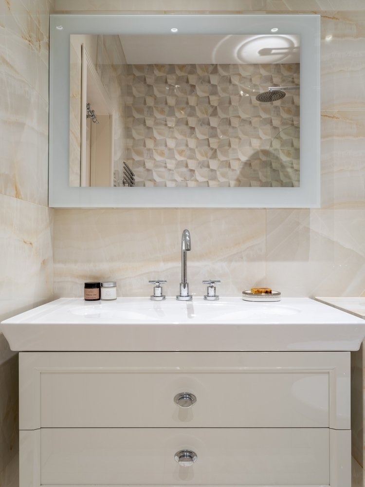 Фотография: Ванная в стиле Классический, Современный, Квартира, Проект недели, Ростов-на-Дону, 1 комната, до 40 метров, 40-60 метров, Катерина Котляровская – фото на INMYROOM