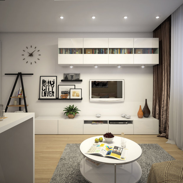 Фото из портфолио Квартира-студия – фотографии дизайна интерьеров на INMYROOM