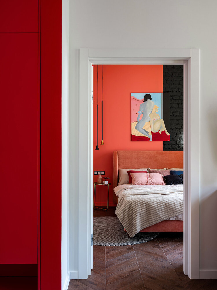 Фотография: Спальня в стиле Современный, Эклектика, Квартира, Проект недели, Москва, 2 комнаты, 40-60 метров, Наталия Турченко – фото на INMYROOM Фотография: Спальня в стиле Современный, Эклектика, Квартира, Проект недели, Москва, 2 комнаты, 40-60 метров, Наталия Турченко – фото на INMYROOM