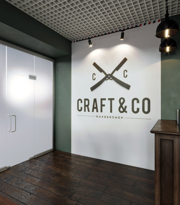 Фото из портфолио Барбешоп "Craft" – фотографии дизайна интерьеров на INMYROOM