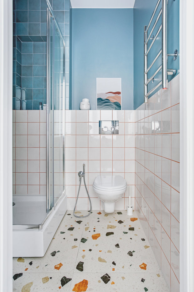 Фотография: Ванная в стиле Современный, Минимализм, Малогабаритная квартира, Квартира, Проект недели, 2 комнаты, до 40 метров, Анна Суворова, Павел Михин – фото на INMYROOM