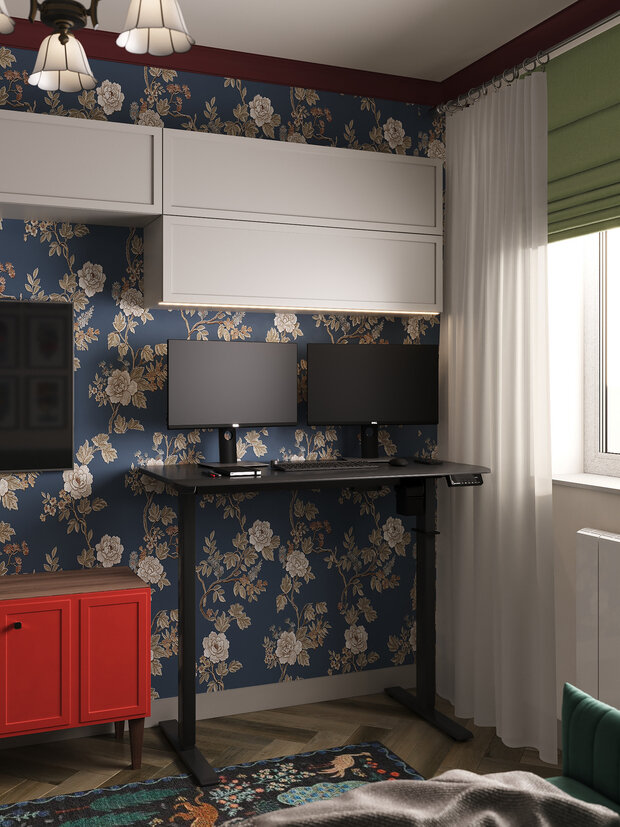 Фотография: Гостиная в стиле Современный, Эклектика, Квартира, Проект дня, Москва, Ирина Собыленская, П-44, Панельный дом, 2 комнаты, 40-60 метров, Винтажный – фото на INMYROOM