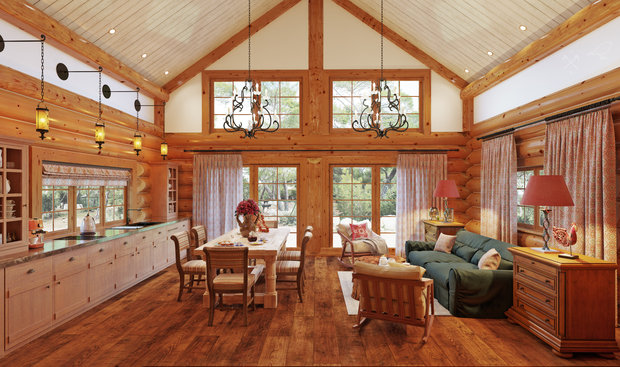 Фотография: Кухня и столовая в стиле Прованс и Кантри, Проект недели, Дача, Подмосковье, Юлия Соловьева, Более 90 метров – фото на INMYROOM