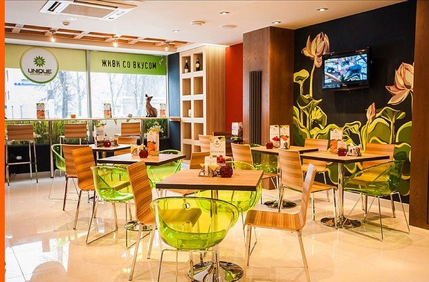 Фото из портфолио Эко-Кафе "UNIQUE Organic Bar" – фотографии дизайна интерьеров на INMYROOM
