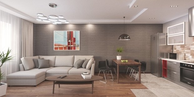Фото из портфолио Квартира для молодого человека – фотографии дизайна интерьеров на INMYROOM