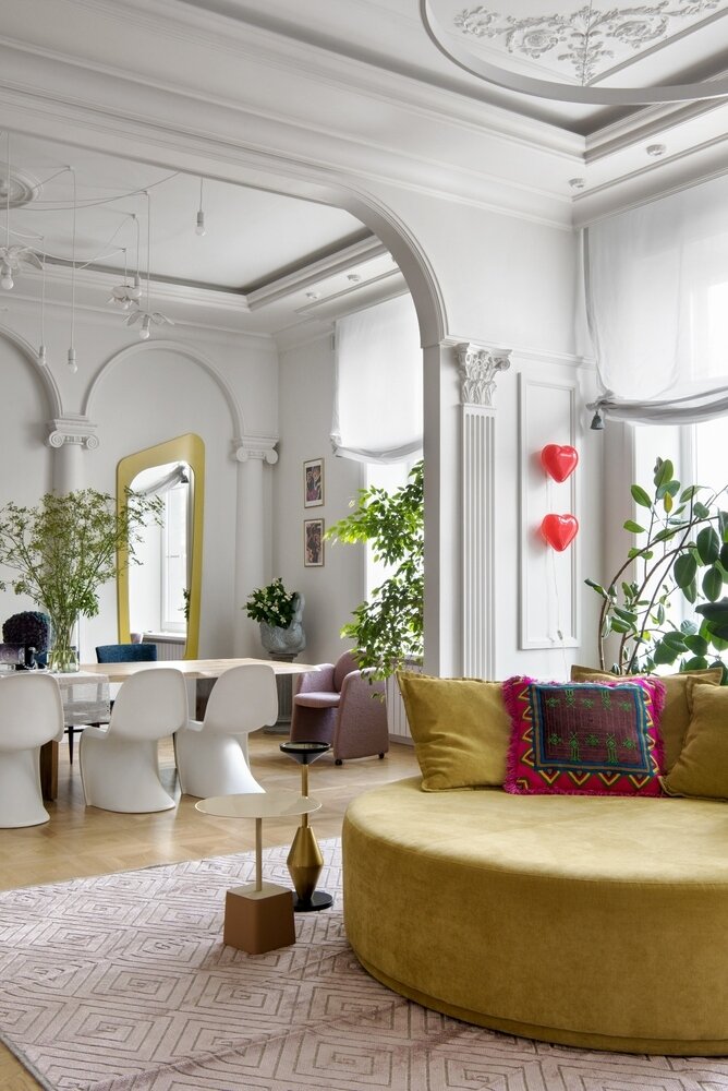 Фотография: Гостиная в стиле Современный, Эклектика, Квартира, Проект дня, Москва, 4 и больше, Более 90 метров, Наталья Митракова, Эксклюзивные проекты – фото на INMYROOM Фотография: Гостиная в стиле Современный, Эклектика, Квартира, Проект дня, Москва, 4 и больше, Более 90 метров, Наталья Митракова, Эксклюзивные проекты – фото на INMYROOM