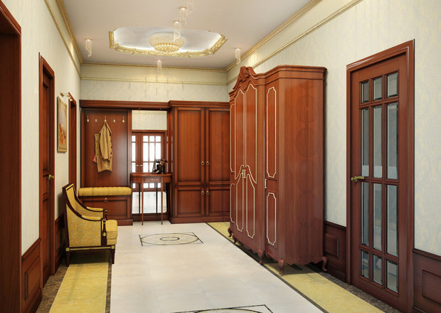 Фотография: Прихожая в стиле Классический, Гардеробная, Квартира, Дом, Советы, Дача, Вилла, Особняк, Пентхаус, Шале, Таунхаус – фото на INMYROOM