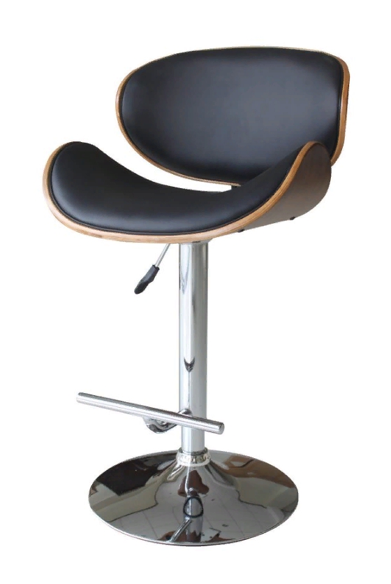 Барный стул Том на ножке из хромированного металла 