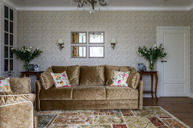 Фотография: Гостиная в стиле Классический, Малогабаритная квартира – фото на INMYROOM