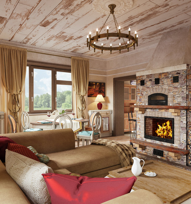 Фото из портфолио Деревенский прованс под Томском – фотографии дизайна интерьеров на INMYROOM