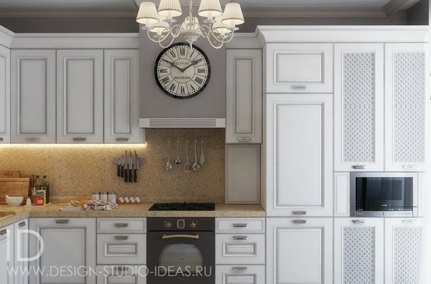 Фото из портфолио ЭЛЕГАНТНАЯ НЕОКЛАССИКА В СИМФЕРОПОЛЕ, 71 м² – фотографии дизайна интерьеров на INMYROOM