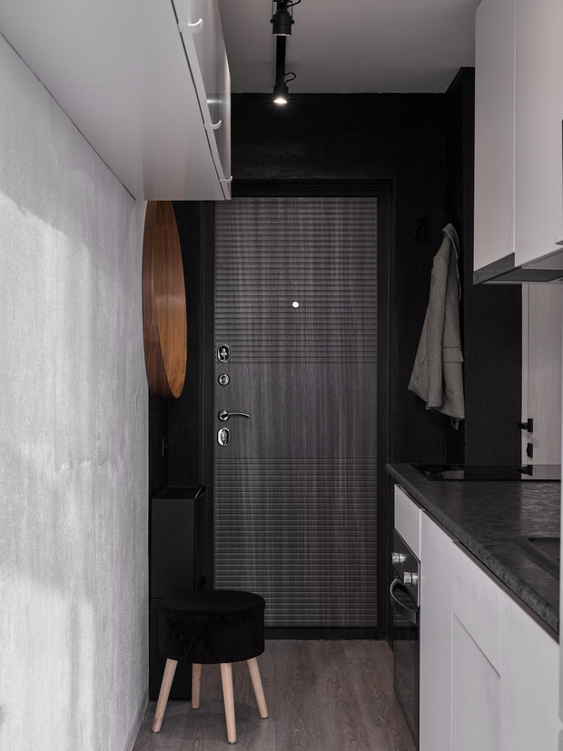 Фотография: Прихожая в стиле Лофт, Современный, Квартира, Проект недели, 2 комнаты, до 40 метров, Иркутск – фото на INMYROOM