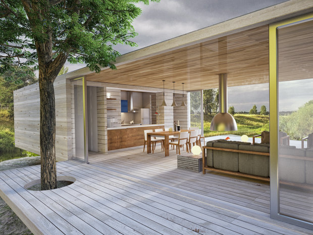 Фото из портфолио Wooden house – фотографии дизайна интерьеров на INMYROOM