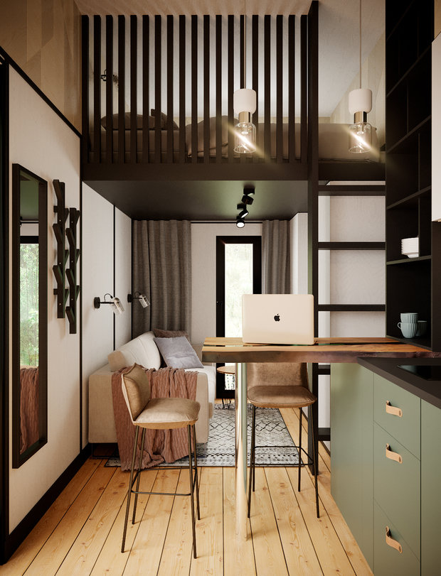 Фото из портфолио Мини-дом в Сочи – фотографии дизайна интерьеров на INMYROOM