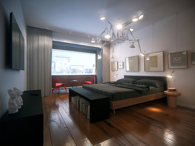 Фото из портфолио Холостятский Loft. Город Пермь. – фотографии дизайна интерьеров на INMYROOM