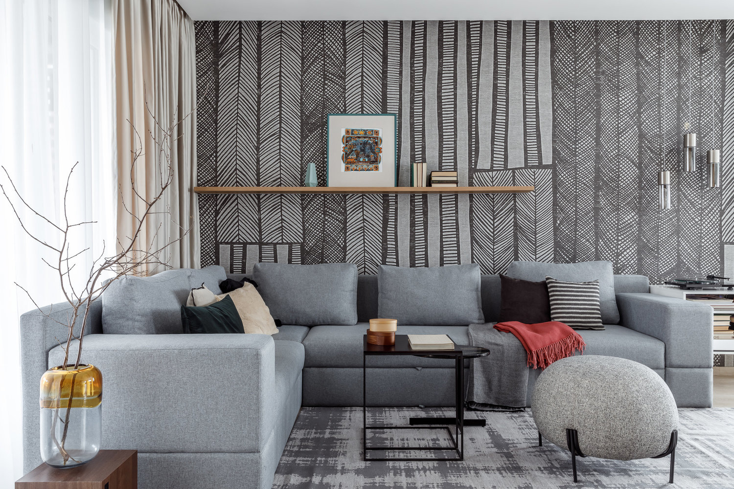 Фотография: Гостиная в стиле Современный, Дом, Минимализм, Проект дня, Дом и дача, Ростов-на-Дону, 3 комнаты, Более 90 метров, Astar project – фото на INMYROOM