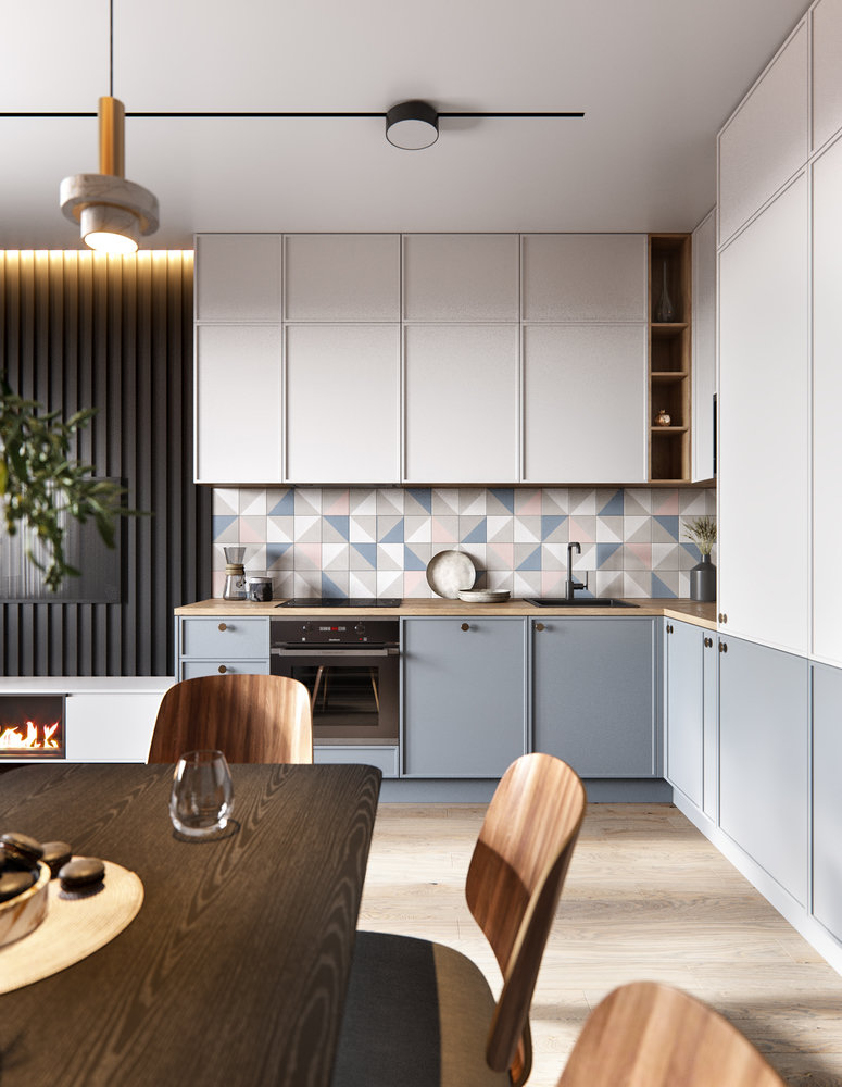 Фотография: Кухня и столовая в стиле Современный, Скандинавский, Квартира, Проект недели, Санкт-Петербург, 3 комнаты, 60-90 метров, Олег Минц – фото на INMYROOM