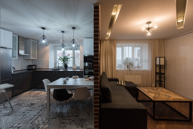 Фото из портфолио Лофт для семьи с 3 детьми  – фотографии дизайна интерьеров на INMYROOM